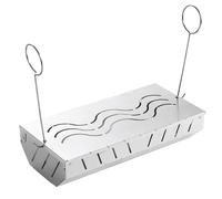 Boîte À Fumée Pour Gril Boîte À Charbon Couverte Pour Saveur Fumée Au | Plateau Fumoir Accessoire Pour Gril Au Charbon, Infuseur De Saveur Pour Viande En Extérieur, Cuisson Fumée