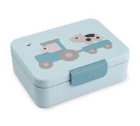 Boîte à goûter avec séparateur Tiny farm Bleu