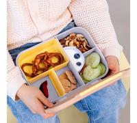 Boîte à gouter Bento Pattern Party rose et lilas