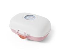 Boite à goûter enfant 600ml blanc/rose