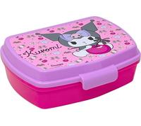 Boîte à Goûter Enfant Fille pour fan de Hello Kitty Kuromi 17x14 cm - Lunch Box Snack École Maternelle et Primaire (3-8 Ans) - Boîte à Repas Plastique Sans BPA avec Fermeture Facile