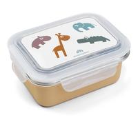 Boîte à goûter inox Deer friends Moutarde