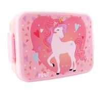 Boîte À Goûter Licorne En Pvc 16 Cm Rose/bleu/vert TU