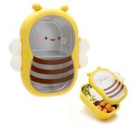 Boîte à Goûter pour Enfants, Boîte Repas pour Enfant, Boîte à Déjeuner avec Compartiments Amovibles Lunch Box Adulte Boîte Sans BPA pour Lave-vaisselle École Pique-Nique Travail