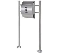 Boîte à lettre sur support en acier inoxydable