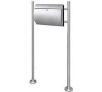 Boîte à lettre sur support en acier inoxydable