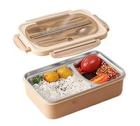 Boîte à Lunch, Boîte Bento étanche, Boîte à Lunch Isotherme en Acier Inoxydable pour Adultes, Boîte à Lunch Compartimentée à 2 compartiments, Boîte à Petit-Déjeuner et Boîte à Repas pour Enfants