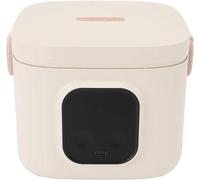 Boîte à lunch chauffante électrique avec batterie de 14 000 mAh - Chaleur constante - Capacité de 800 ml - Boîte à lunch chauffante portable 12/24/110 V pour les pique-niques et le camping