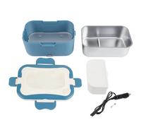 Boîte à lunch chauffante électrique portable 1,5 L 12 V/24 V pour voiture, récipient chauffant pour aliments Bento