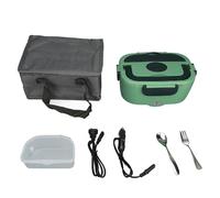 Boîte à lunch chauffante électrique portable multifonction en acier inoxydable de 1,5 L pour adultes,100-240 V 12 V 24 V