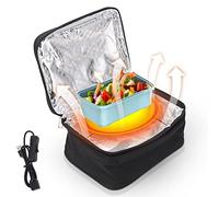 Boîte à Lunch Chauffante, Four Portable, Chauffe-Plats Électrique, Sac à Lunch, Chargement USB, Micro-ondes Portable, Doublure En Film D’Aluminium