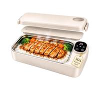 Boîte À Lunch Chauffante - Réchaud Auto-chauffant Rechargeable En Acier Ino | 700 Ml Acier 304 PP | Boîte À Lunch Chauffante En Acier Inoxydable | Réchauffeur Électrique Portatif De Nourriture De