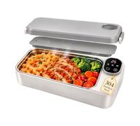 Boîte À Lunch Chauffante - Réchaud Auto-chauffant Rechargeable En Acier Ino | 700 Ml Acier 304 PP | Boîte À Lunch Chauffante En Acier Inoxydable | Réchauffeur Électrique Portatif De Nourriture De