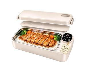 Boîte à lunch chauffante - Réchaud auto-chauffant rechargeable en acier ino | Boîte À Lunch Chauffée | Réchaud Auto-chauffant Rechargeable En Acier Inoxydable | Boîte À Lunch Électrique Sans Fil | Pour A