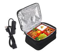 Boîte à lunch électrique alimentée par USB 5V 9W Chauffe-aliments portable Boîte à lunch auto-chauffante étanche pour le travail de bureau Voyage Voiture Hôtel Réchauffeur de nourriture pour hom