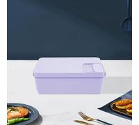 Boîte à lunch électrique auto-chauffante - Réchauffeur de plats - 1 L - Batterie rechargeable et USB -tactile avec écran LED - Acier inoxydable 304 - Violet