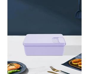 Boîte à lunch électrique auto-chauffante - Réchauffeur de plats - 1 L - Batterie rechargeable et USB -tactile avec écran LED - Acier inoxydable 304 - Violet