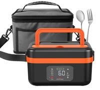 Boîte à lunch électrique portable, à chauffage automatique, avec batterie rechargeable, type B, conforme aux normes européennes