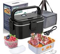 Boîte à lunch électrique - Réchauffeur de nourriture - 1,8 litre - 80 W - 220 V - Acier inoxydable 304 - Portable