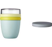 Boîte à lunch Ellipse - Boîte à collation pratique - Boîte à muesli en plastique - Compatible avec le congélateur, le micro-ondes et le lave-vaisselle - Édition limitée couleur citron