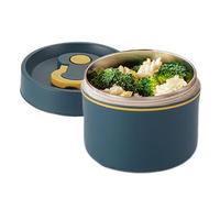 Boîte à lunch en acier inoxydable | Récipient isotherme à double couche de qualité alimentaire de 11,7 x 9,5 cm | Pot alimentaire thermique de style japonais pour étudiants Porte-repas portable