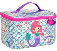 Boîte à lunch PERLETTI Licorne Sirène pour enfants - Sac à lunch pour petites filles Rose Argent - Boîte à lunch isotherme 5 L, souple, pour les tout-petits et les élèves du primaire - 15 x 23 x 15 cm