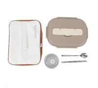 Boîte à lunch portable en acier inoxydable 316 de 1 500 ml avec bol à soupe, cuillère, baguettes et sac pour le travail