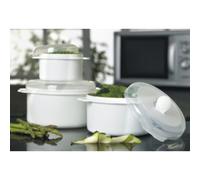 Plast Team – Boîte ronde micro-ondes 3108 – 2 L – Blanc
