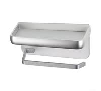 Boîte à Mouchoirs Alu Perçage Salle de Bain Boîte à Mouchoirs | perçage, fort, préserve les murs, pour idéal locataires, installation rapide pour en minutes(AK35 Silver)