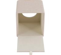 Boîte à mouchoirs de luxe - Support pour distributeur de mouchoirs - Flanelle,Polyuréthaneet MDF - Fond magnétique - Pour la salle de bain, le bureau, la table de chevet - Kaki