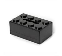 Boîte à mouchoirs en ABS conçue pour un montage mural ou un bureau, solution de rangement efficace pour salle de bain et bureau (noir)