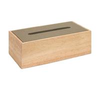 Boîte à Mouchoirs en Bois Bonie 27cm Kaki