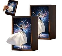 Boîte à mouchoirs en bois pour danseuse de ballet, jupe unique, distributeur de serviettes pour salle de bain, salon, bureau (1 pièce)