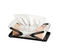 Boîte à mouchoirs, étui de rangement pour serviette, couvercle réglable, récipient de rangement décoratif, support en tissu durable, accessoire de maison élégant, organisateur polyvalent pour salle de