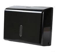 Boîte à mouchoirs murale étanche sans perçage Support moderne simple pour serviettes à main et rouleaux de papier Finition blanche avec grande capacité de rangement pour la maison et la cuisine (noir)