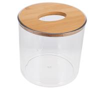 Boîte à Mouchoirs Murale Ronde en Bambou Blanc pour Maison | Montage Double, Rangement pour Mouchoirs et Feuilles Sécheuses, Bureau ou Buanderie, Manuel et Outils Inclus