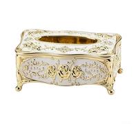 Boîte à mouchoirs robuste en PET pour tableau de bord de voiture, bureau, espace de travail ou salon avec intérieur spacieux et système de recharge par le bas