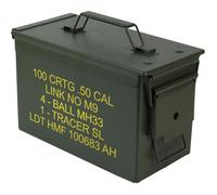 Boite a munitions US Cantine metallique 30 x 19 x 15 5 cm verte