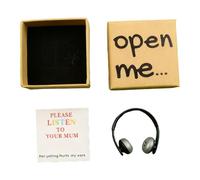 Boîte à notes à distance, boîte à souvenirs, mini porte-cartes de vœux, sac décoratif pour casque avec espace de rangement, organisateur de bureau avec design polyvalent, cadeau de présentation pour