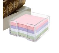 Boîte À Notes Adhésives De Bureau,Organisateur Portable Transparent En Acrylique - Organisateur Notes Autocollantes,Pour Intérieur, Chambre, Bureau, Salle De ole,