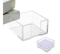 Boîte À Notes Adhésives,Organisateur de rangement portable en acrylique transparent,Porte-notes table - Pour bureau maison intérieur table chambre salle de ole université dortoir