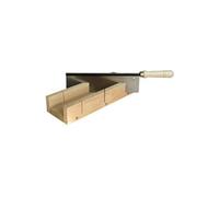 - Boîte à onglet bois + scie à dos 250 x 70 x 30 mm
