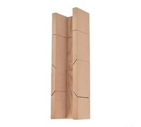 Boîte à onglets pour le travail du bois - Garniture précise pour cadres photo, plinthes, architraves - Support de scie fine - Projet en bois - 30 cm