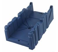 Boîte à onglets pour station de coupe polyvalente pour scies tenons et scies arrière - Pince sécurisée pour joints à 45 degrés à 90 degrés dans les projets de bricolage - ABS robuste 310 mm bleu