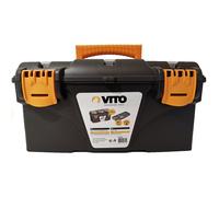 Boite à outils 16"" Mallette de bricolage 410 x 209 x 195 mm 2 organiseurs et porte outils Amovible VITO