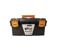 Boite à outils 16"" Mallette de bricolage 410 x 209 x 195 mm 2 organiseurs et porte outils Amovible VITO