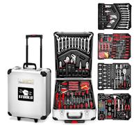 Boite à Outils 399 pièces BM TOOLS BMT-399-PCS en Chrome Vanadium | Mallette en aluminium trolley
