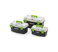 Fieldmann Boîte à outils FDN 4121-3R 3 en 1, 3 boîtes plastiques 15/18/21 Noir