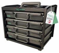 Boîte à outils - 4 bacs de rangement - Capacité de charge 25 kg - Polypropylène - 37,6 x 26,5 x 31 cm