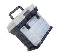 Boîte à Outils à 4 Niveaux pour Pêche et Réparation Automobile | PP et Abs, Poignée Pliable, Compartiments Séparés, pour Outils, Fixations, Usage Extérieur